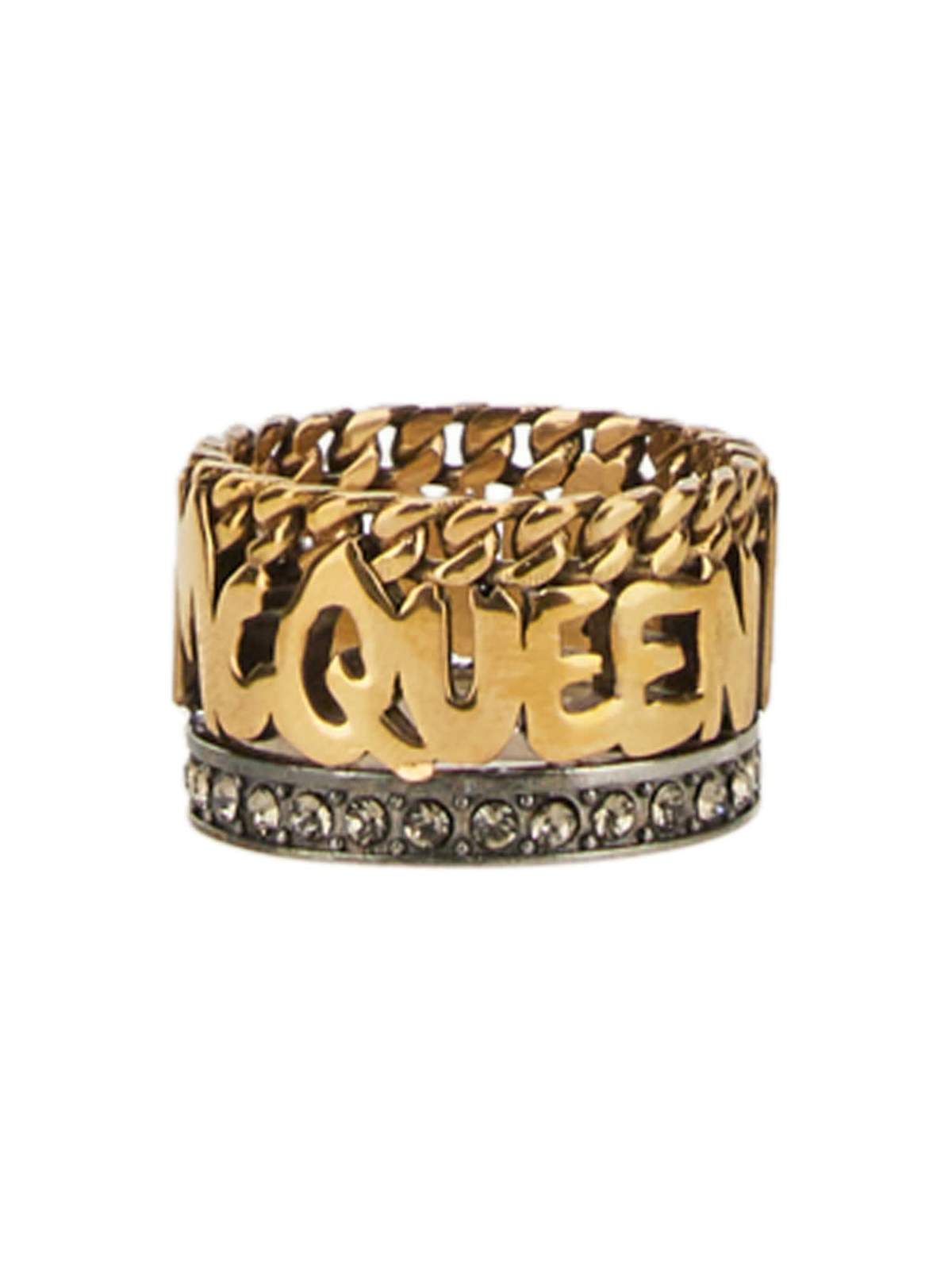 Alexander McQueen Graffiti Ring - Oro - Image 2 of 3