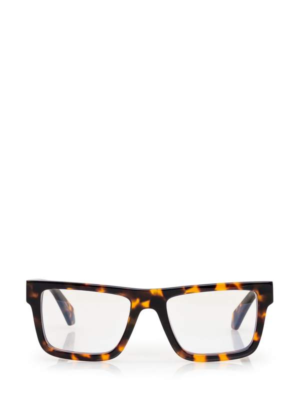 Off-White Optical Style 25 Optical Glasses - Havana Blue Block