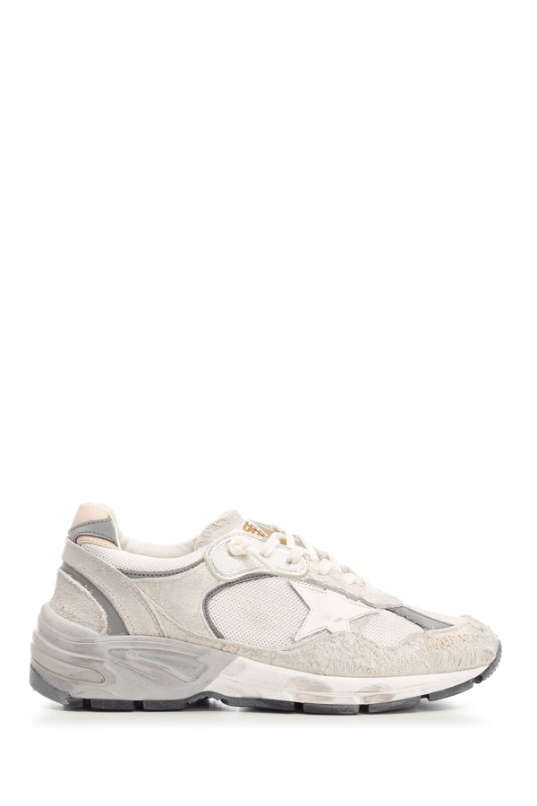 Golden Goose Running Dad Sneakers - White/Silver