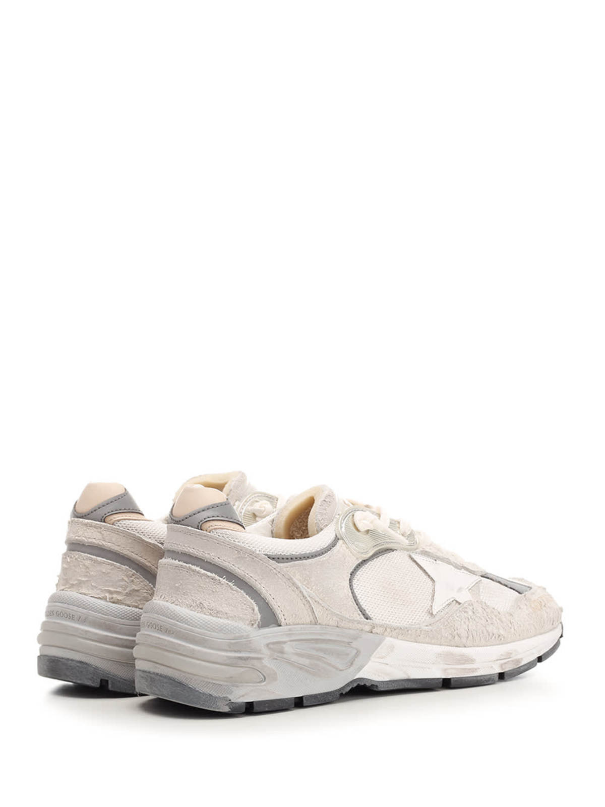Golden Goose Running Dad Sneakers - White/Silver - Image 3 of 4