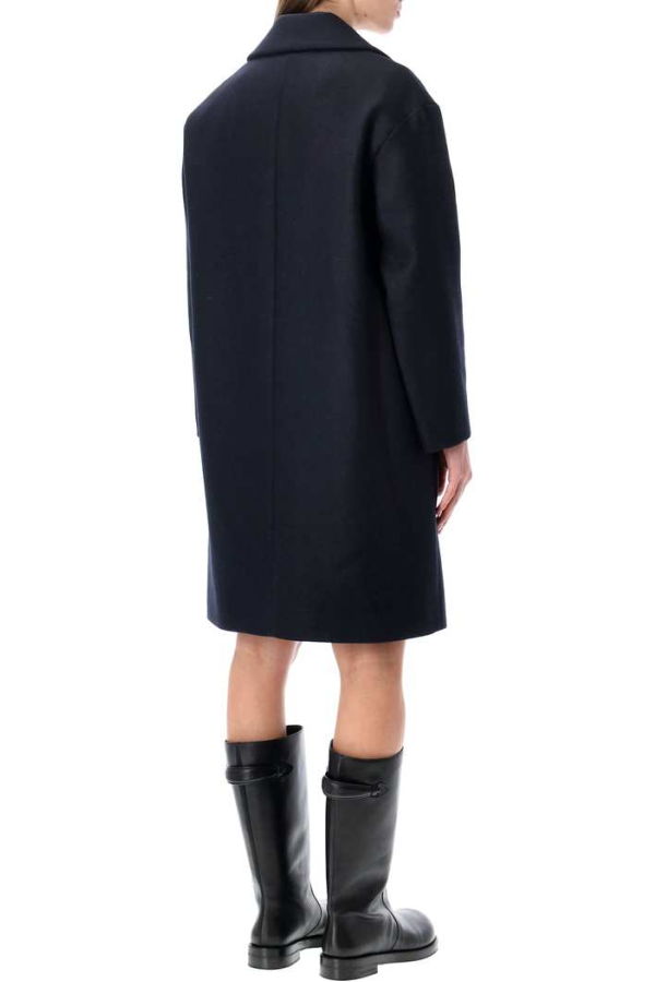 A.P.C. Ninon Wool Coat - Dark Navy