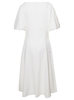 Kenzo Short-Sleeved Flared Midi Dress - White - Thumbnail 2
