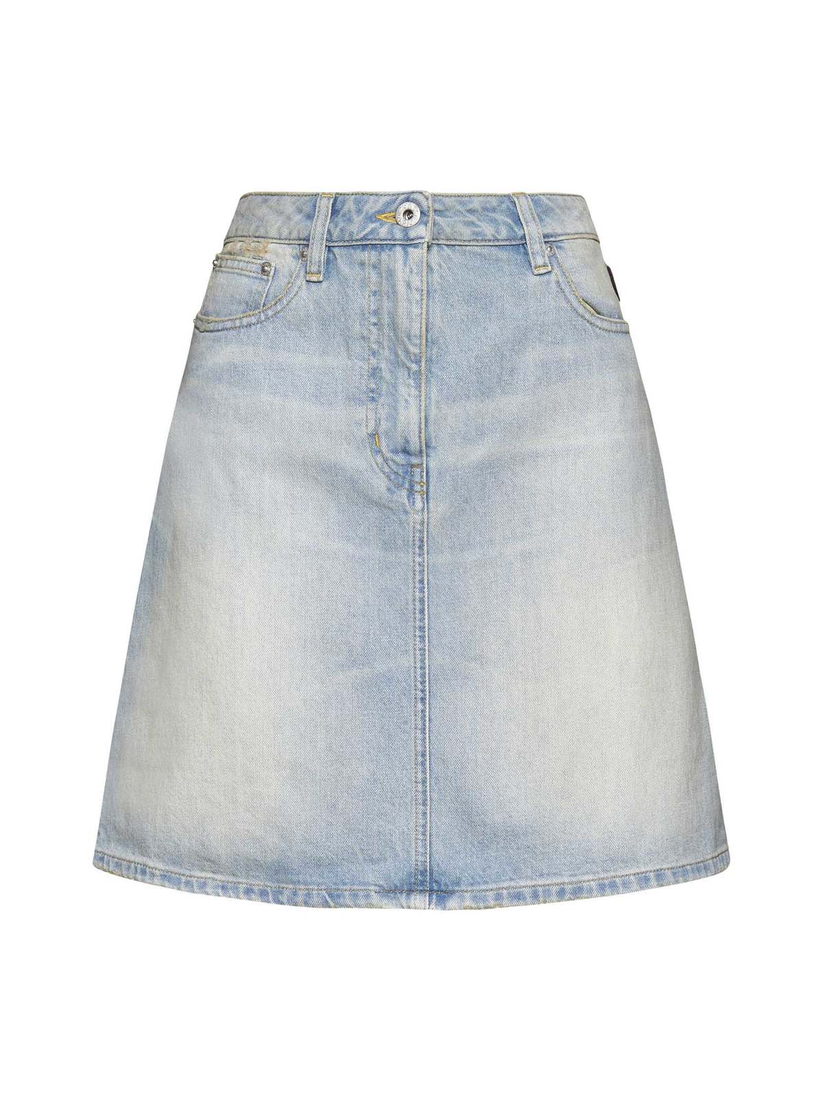 Kenzo Denim Skirt - Medium Stone Blue Denim - Image 1 of 5