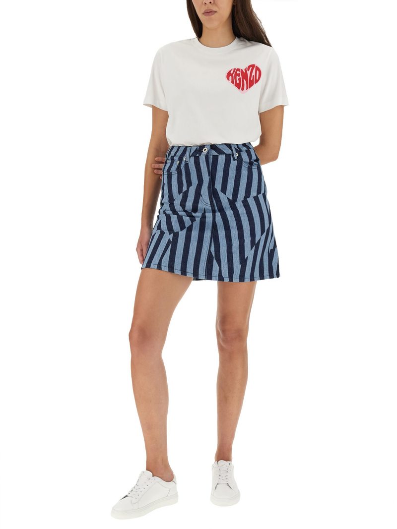 Kenzo Denim Skirt - Blue