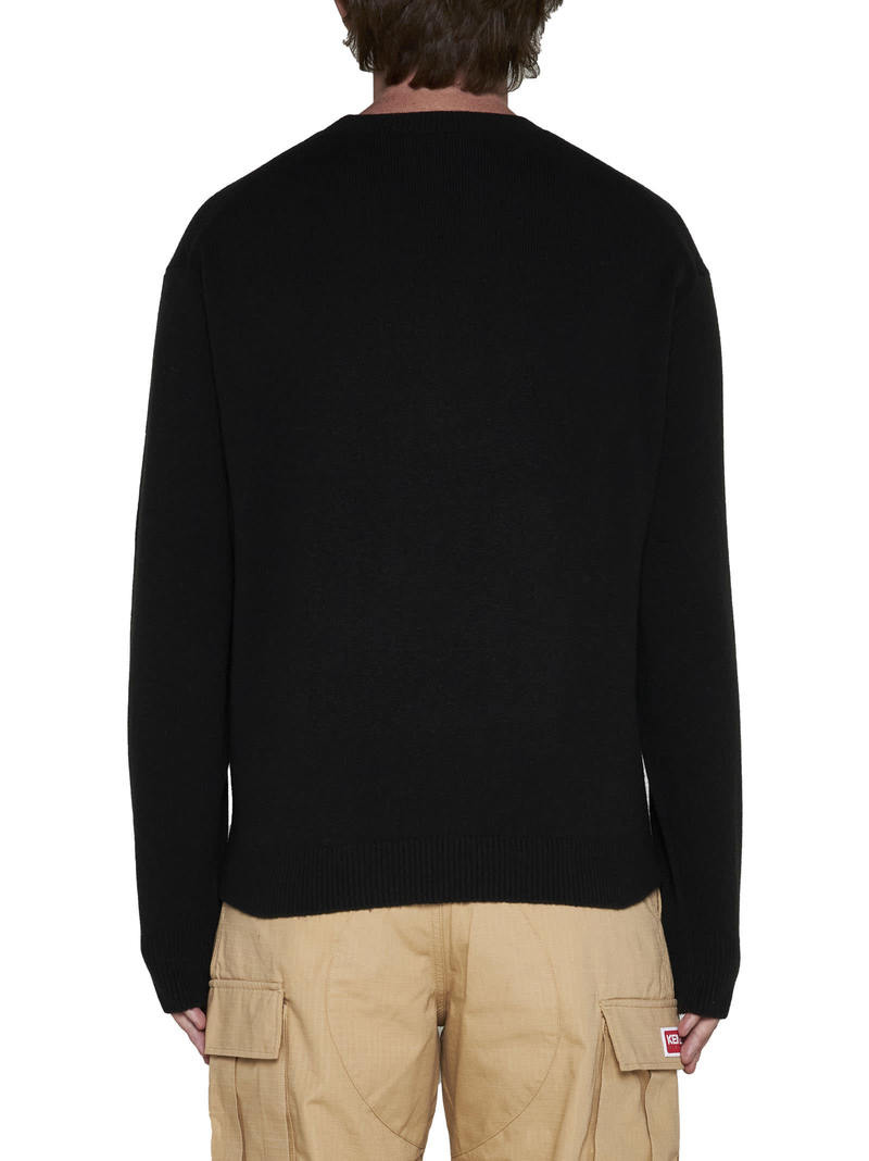 Kenzo Boke Flower Wool Sweater - Black