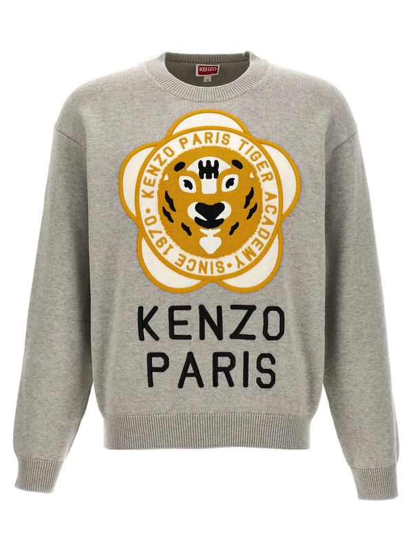 Kenzo Tiger Academy Sweater - Gray