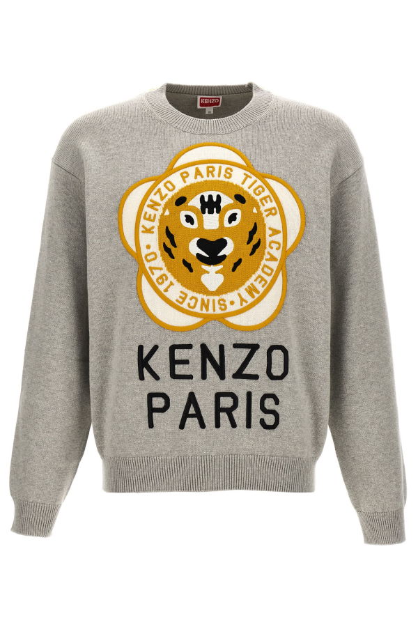 Kenzo Tiger Academy Sweater - Gray