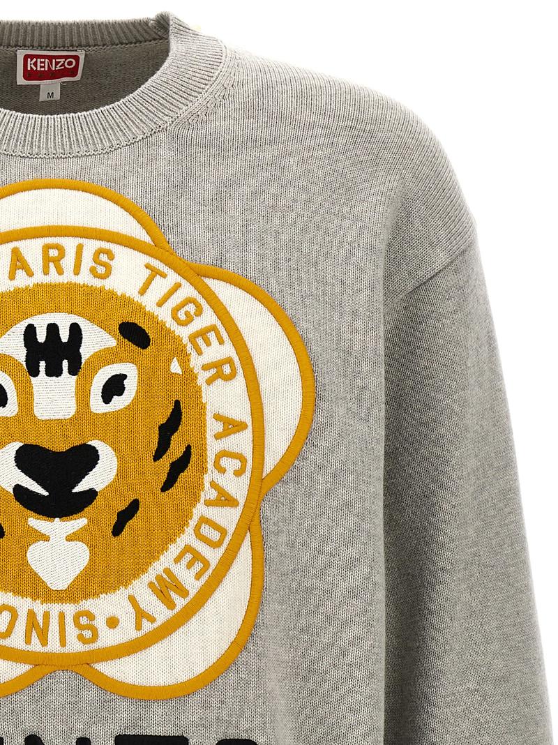 Kenzo Tiger Academy Sweater - Gray