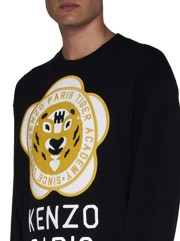 Kenzo Wool Blend Sweater - Black