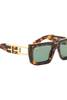 Off-White Boston Rectangular Frame Sunglasses - Havana Green - Thumbnail 3