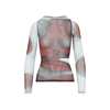 Jean Paul Gaultier Blurry Roses Top - White Grey Red - Thumbnail 2