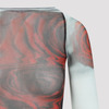 Jean Paul Gaultier Blurry Roses Top - White Grey Red - Thumbnail 5