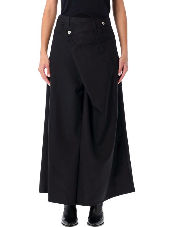 JUNYA WATANABE Asymmetric Long Skirt - Black