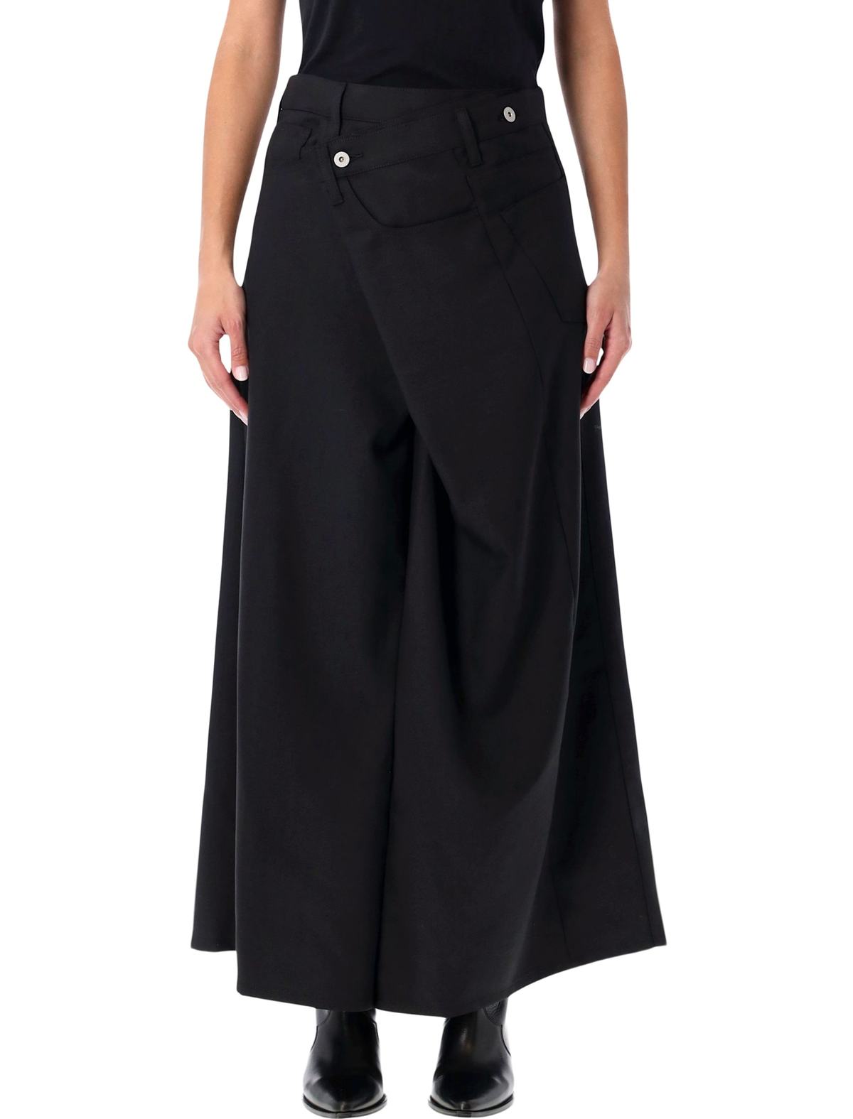 JUNYA WATANABE Asymmetric Long Skirt - Black - Image 1 of 3
