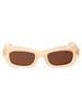Off-White Venezia Rectangular Frame Sunglasses - 1760 Sand - Thumbnail 1