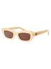 Off-White Venezia Rectangular Frame Sunglasses - 1760 Sand - Thumbnail 2