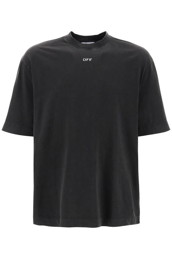 Off-White S. Matthew Crew-neck T-shirt - Black Grey