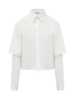Off-White Poplin Bookish Baseball Shirt - White - Thumbnail 1