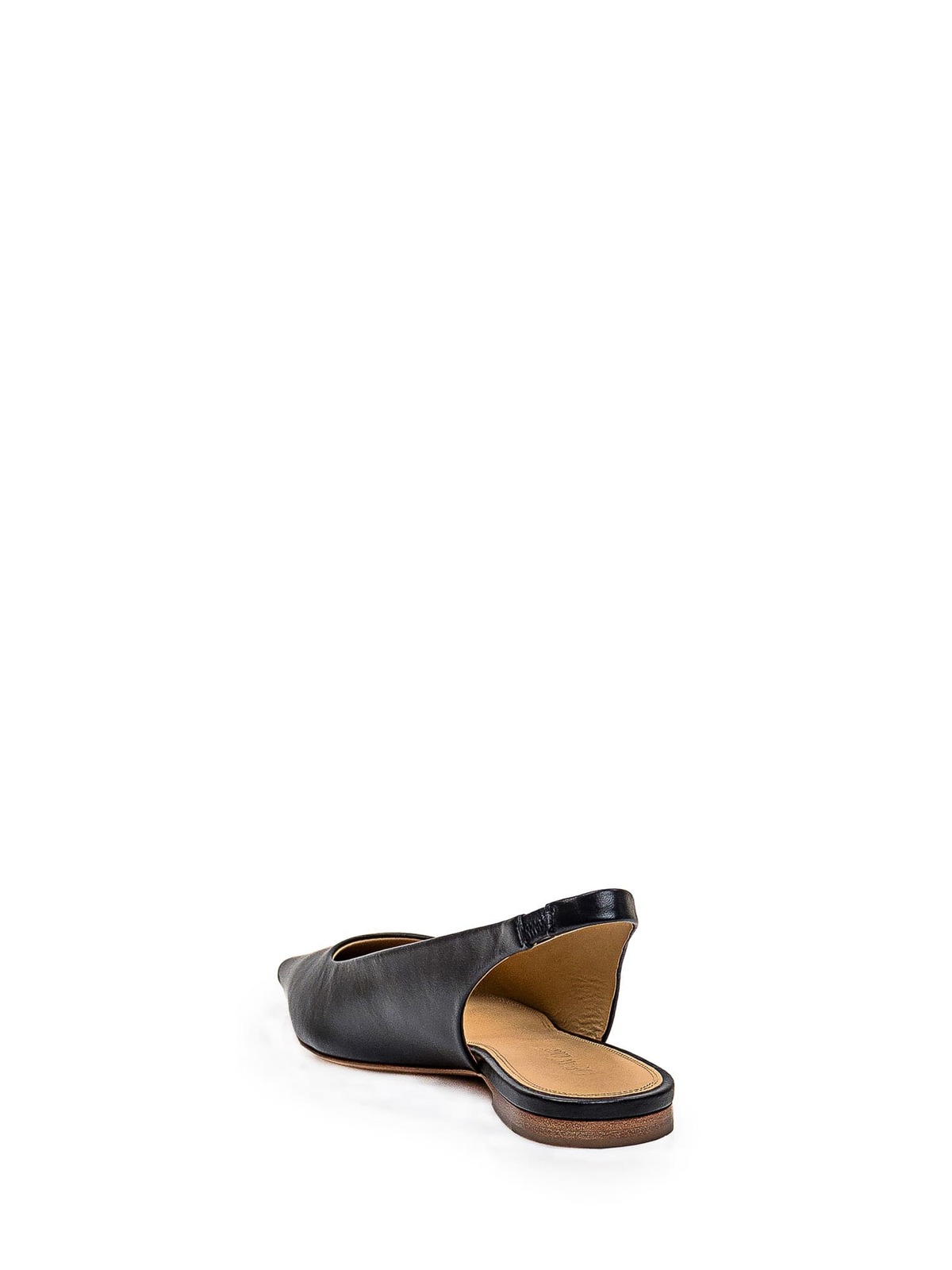 Off-White Allenframe Pointed Toe Slingback Ballerina Shoes - Black - Image 3 of 4