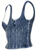 Off-White Denim Bustier Top - Denim - Thumbnail 2