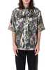 Acne Studios Glossy Printed Shirt - Black Print - Thumbnail 1