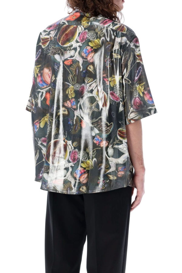 Acne Studios Glossy Printed Shirt - Black Print