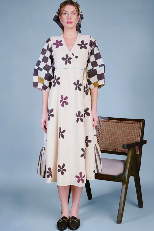 IKKIVI A Pause In The Story Dress - Multi-Color