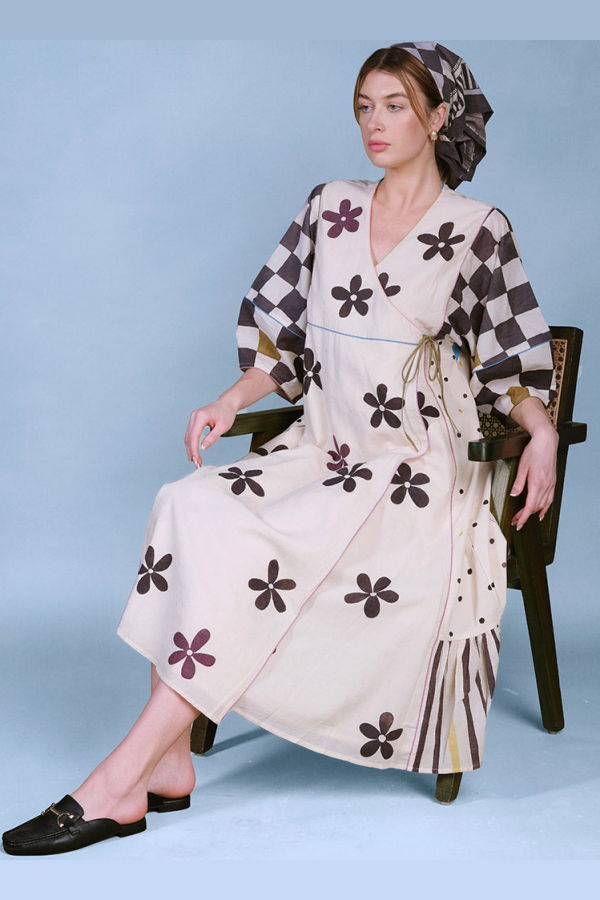 IKKIVI A Pause In The Story Dress - Multi-Color