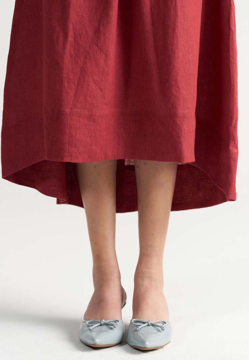 IKKIVI Afternoon Affair Co-ord Set - Crimson Red