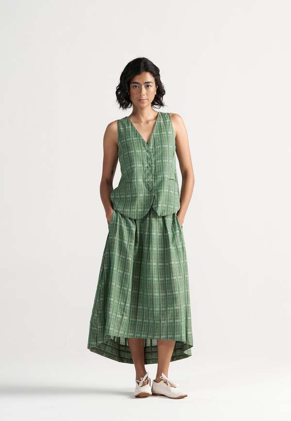 IKKIVI Afternoon Affair Co-ord Set - Garden Green