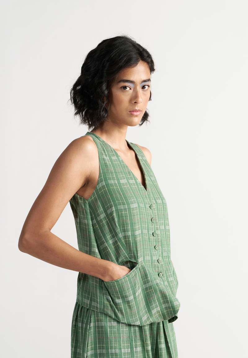 IKKIVI Afternoon Affair Co-ord Set - Garden Green