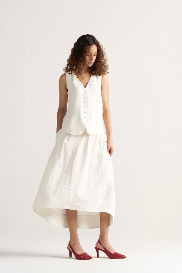 IKKIVI Afternoon Affair Co-ord Set - Off-White