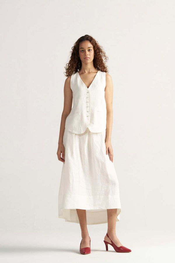 IKKIVI Afternoon Affair Co-ord Set - Off-White