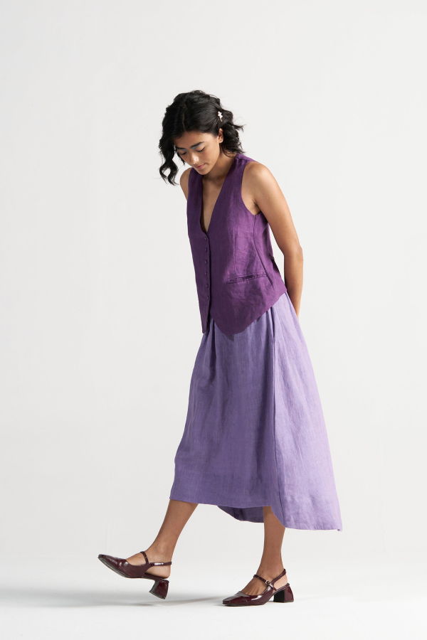 IKKIVI Afternoon Affair Co-ord Set - Purple