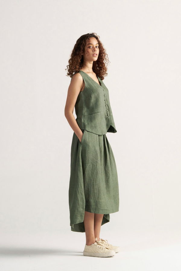 IKKIVI Afternoon Affair Co-ord Set - Sage Green