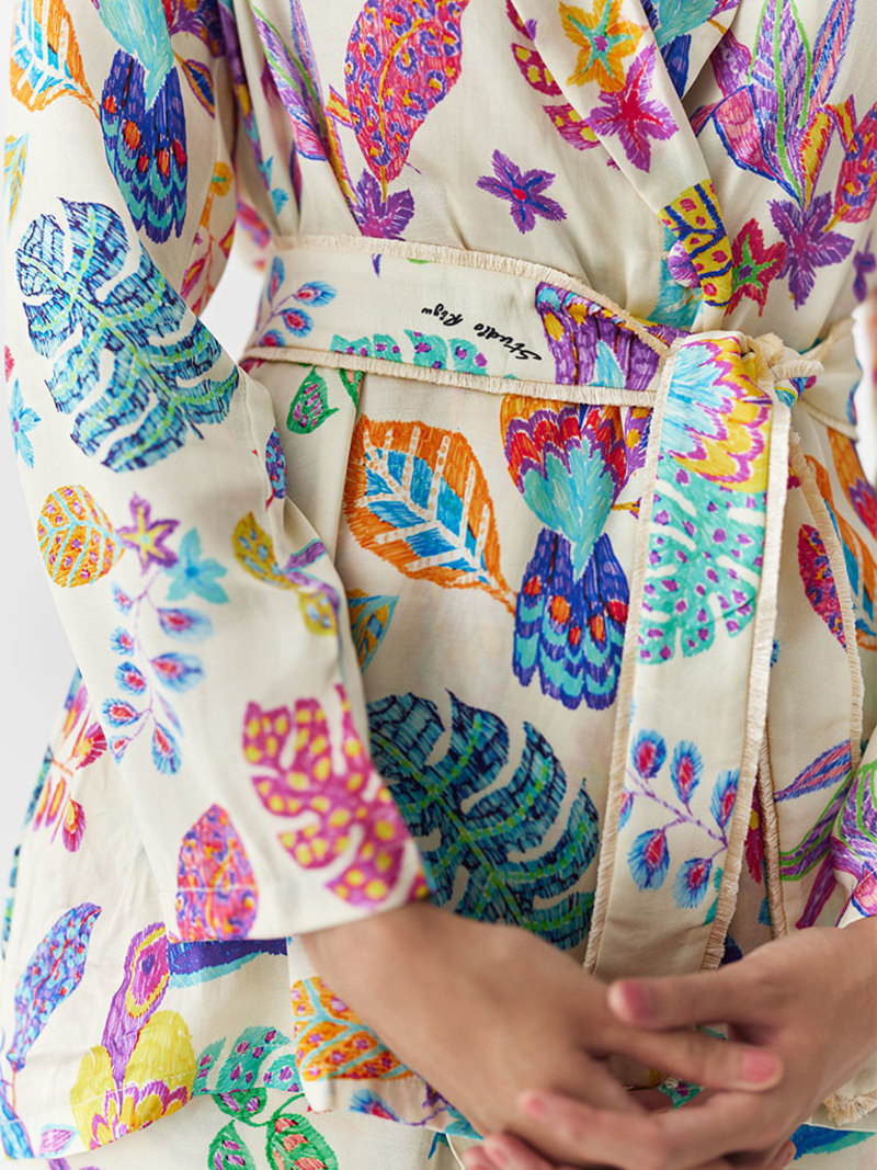 IKKIVI Amazon Blazer Shirt & Trousers Co-ord Set - Off-White