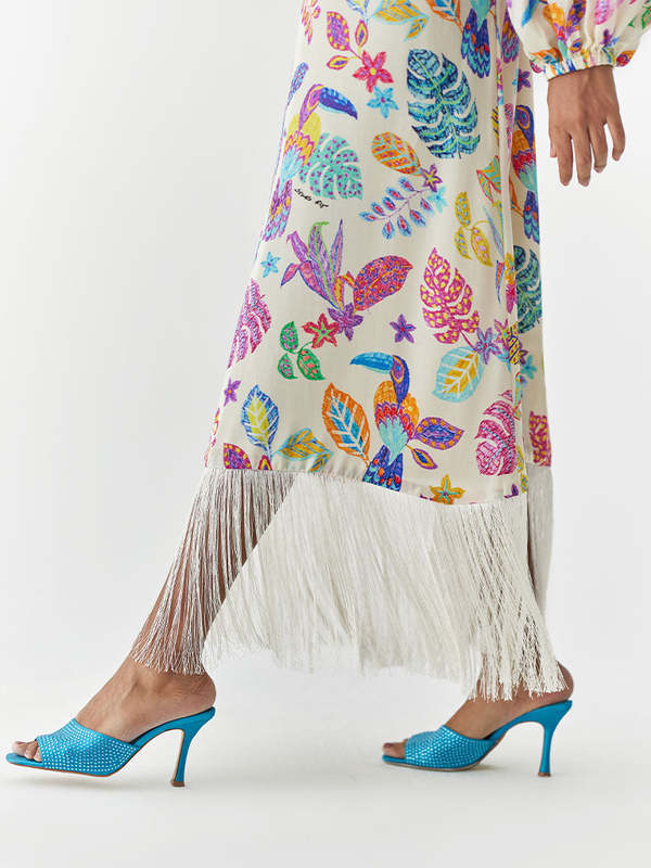 IKKIVI Amazon One Shoulder Dress - Off-White