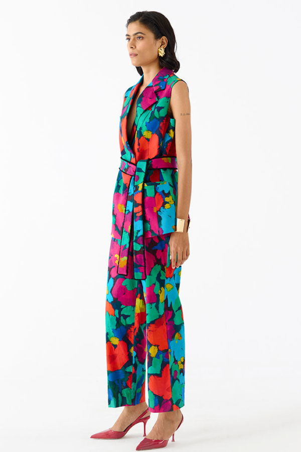 IKKIVI Anima Blazer Co-ord Set - Multi-Color