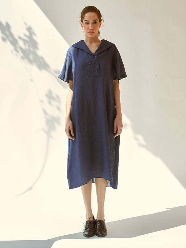 IKKIVI Anytime Indigo Dress - Blue