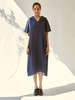 IKKIVI Anytime Indigo Dress - Blue - Thumbnail 1