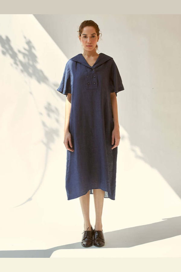 IKKIVI Anytime Indigo Dress - Blue