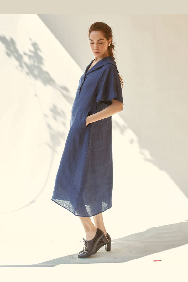 IKKIVI Anytime Indigo Dress - Blue