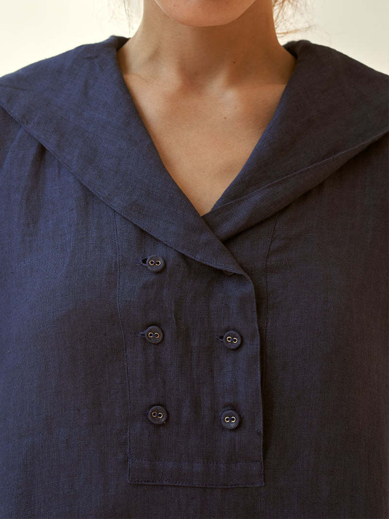 IKKIVI Anytime Indigo Dress - Blue