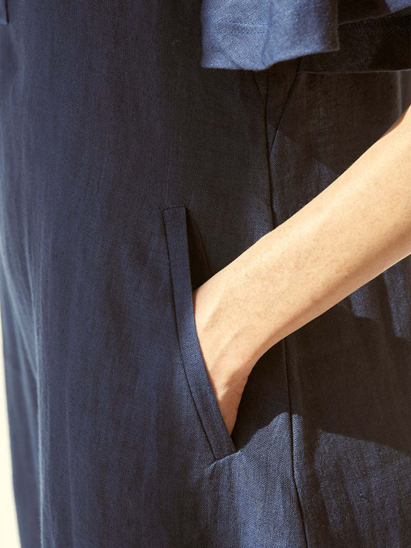 IKKIVI Anytime Indigo Dress - Blue