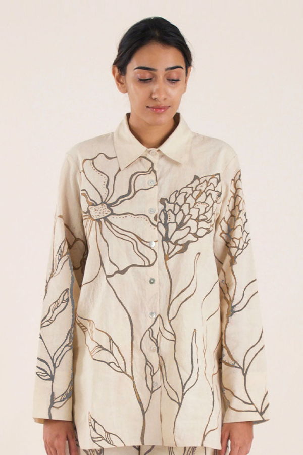 IKKIVI Art of the Forest Shirt - Off-White