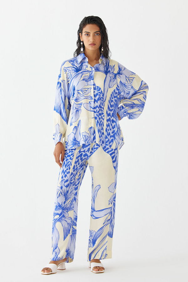 IKKIVI Blue Aphrodite Co-ord Set - Blue