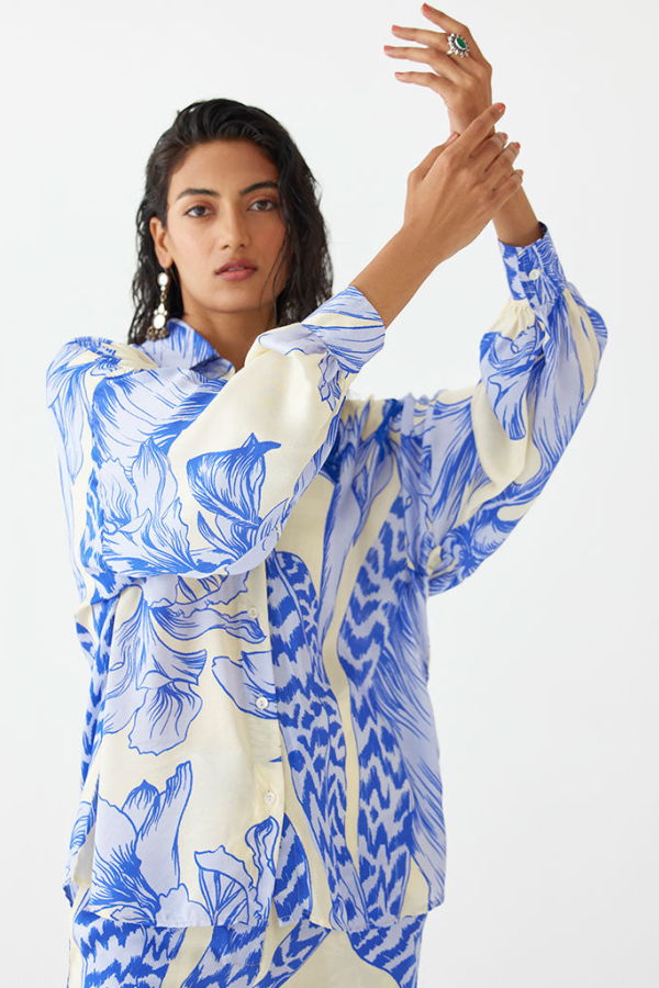 IKKIVI Blue Aphrodite Co-ord Set - Blue