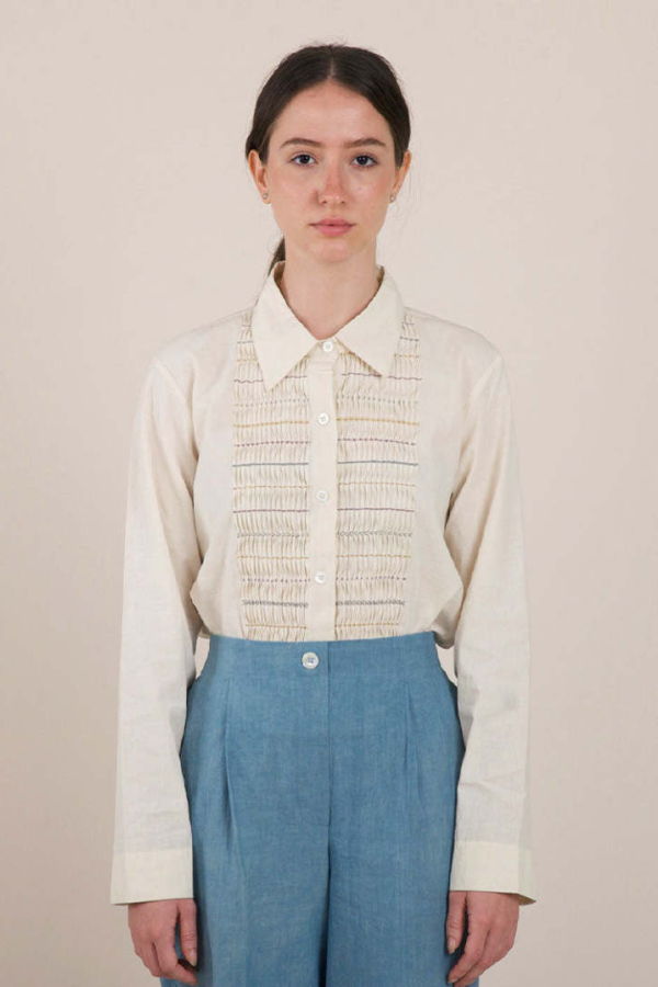 IKKIVI Buttercream Shirt - Off-White