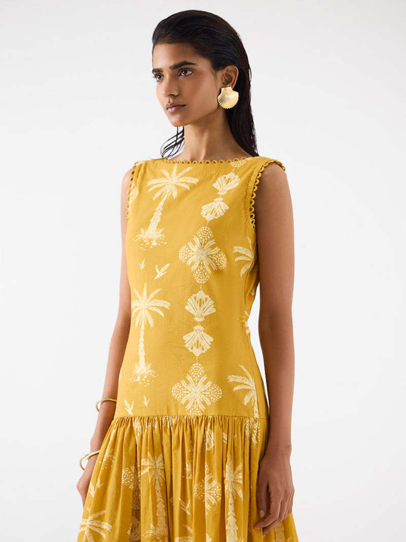 IKKIVI Cabana Long Dress - Yellow
