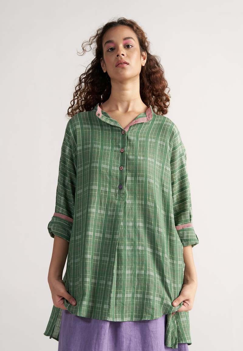 IKKIVI Checkmate Shirt - Green